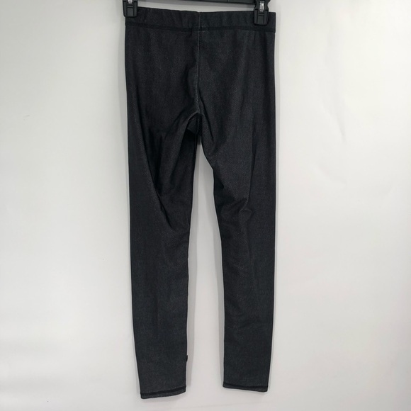 ZARA TEREZ Crystal Skull Leggings Stretch Halloween Pant S Small Grey Black - Picture 5 of 7